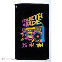 Fourth Grade Teacher Retro Golf Towel thumb 0