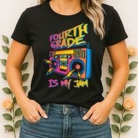 Fourth Grade Teacher Retro Women's T-Shirt thumb 2