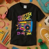 Fourth Grade Teacher Retro Kids T-Shirt thumb 3