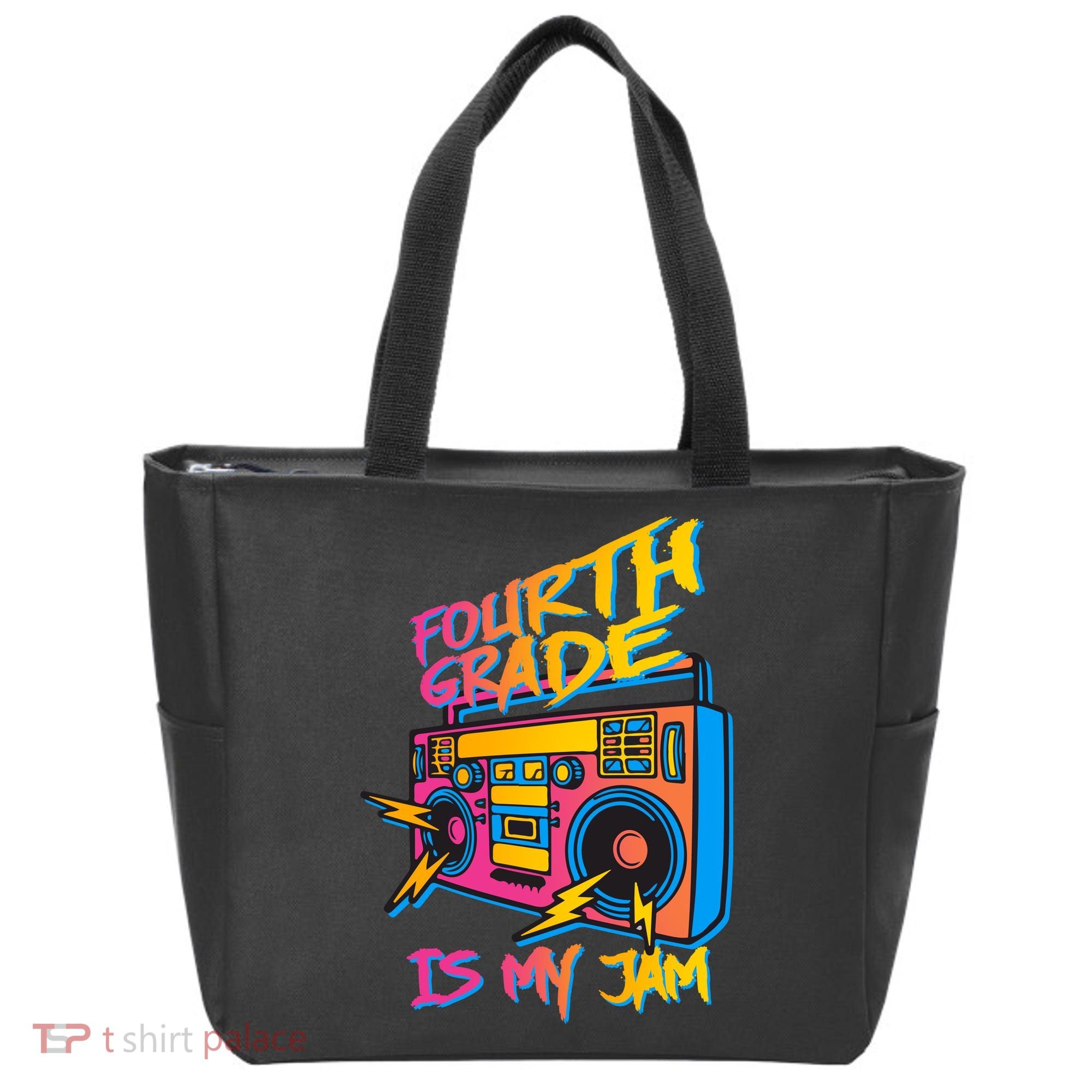 Fourth Grade Teacher Retro Tote Bag