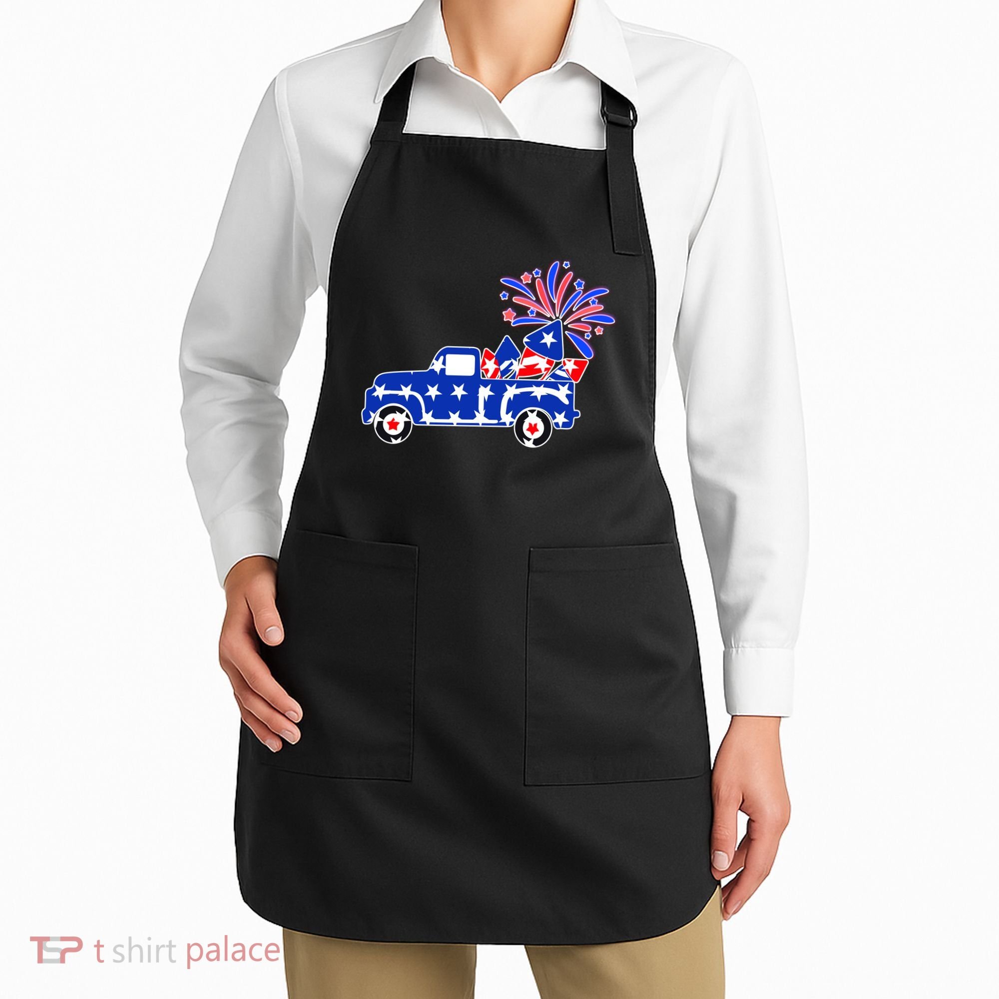Fourth of July Fireworks Pickup Truck Apron