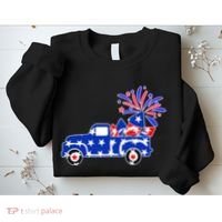 Fourth of July Fireworks Pickup Truck Sweatshirt thumb 2