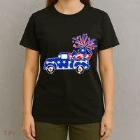 Fourth of July Fireworks Pickup Truck T-Shirt thumb 4