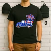 Fourth of July Fireworks Pickup Truck T-Shirt thumb 6