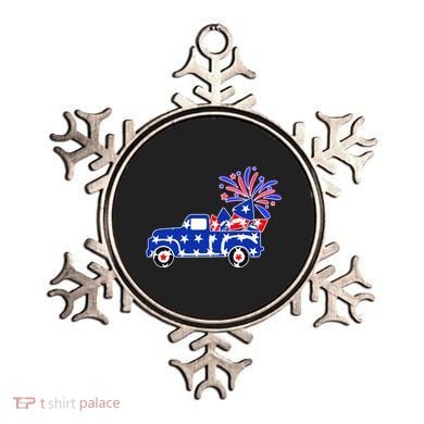 Fourth of July Fireworks Pickup Truck Ornament