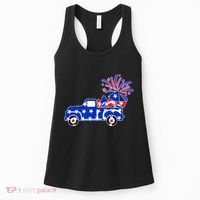 Fourth of July Fireworks Pickup Truck Women's Tank Top thumb 0
