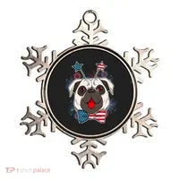 Fourth of July Fireworks Pug Dog Ornament thumb 0