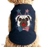 Fourth of July Fireworks Pug Dog Doggie Tank thumb 0