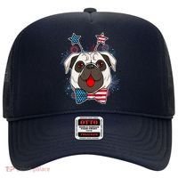 Fourth of July Fireworks Pug Dog Hat thumb 0