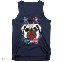 Fourth of July Fireworks Pug Dog Tank Top thumb 0