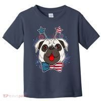 Fourth of July Fireworks Pug Dog Toddler T-Shirt thumb 0