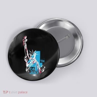 Fourth Of July Statue Of Liberty Button