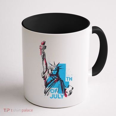 Fourth Of July Statue Of Liberty Coffee Mug back