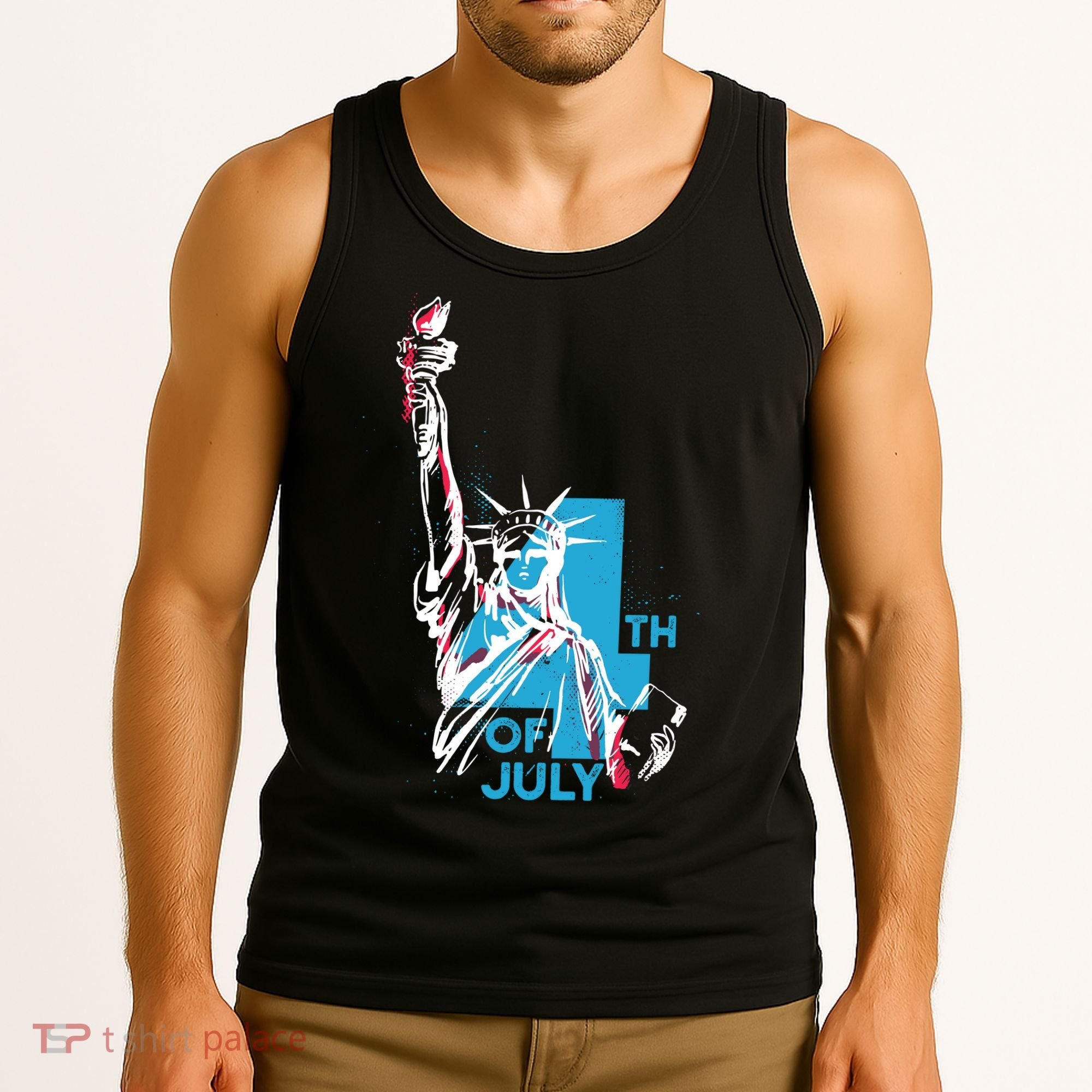 Fourth Of July Statue Of Liberty Tank Top