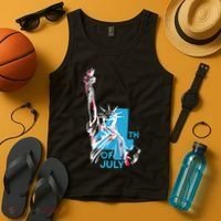 Fourth Of July Statue Of Liberty Tank Top thumb 4
