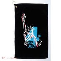 Fourth Of July Statue Of Liberty Golf Towel thumb 0
