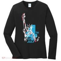 Fourth Of July Statue Of Liberty Women's Long Sleeve Shirt thumb 0