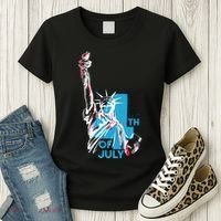 Fourth Of July Statue Of Liberty Women's T-Shirt thumb 3