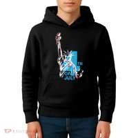 Fourth Of July Statue Of Liberty Kids Hoodie thumb 4