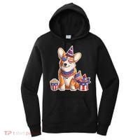 Fourth of July USA American Corgi Women's Hoodie thumb 0