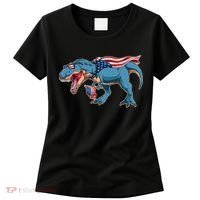 Fourth of July USA American T-Rex Women's T-Shirt thumb 0