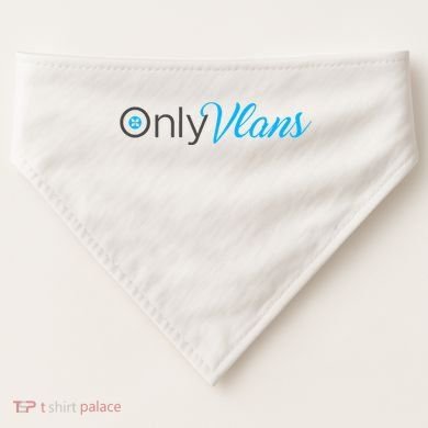 Funny Only Vlans Network Engineering USA-Made Doggie Bandana