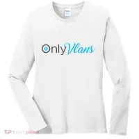 Funny Only Vlans Network Engineering Women's Long Sleeve Shirt thumb 0