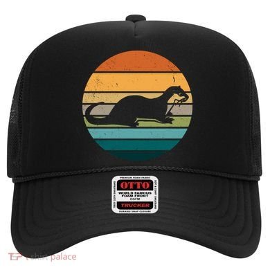 Funny Otter Vintage Retro Logo 1 Hat