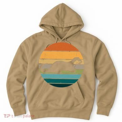 Funny Otter Vintage Retro Logo 1 Hoodie