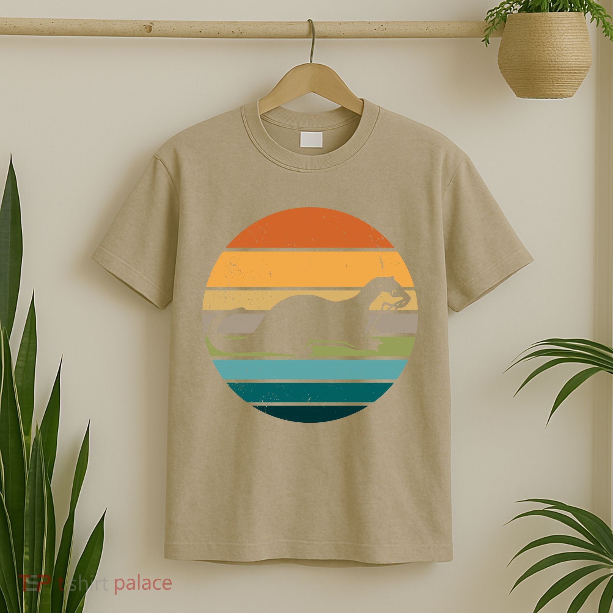 Funny Otter Vintage Retro Logo 1 T-Shirt