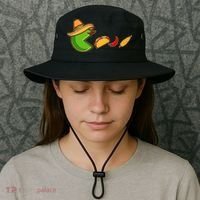 Funny Oldschool Video Game Cinco De Mayo Bucket Hat thumb 3