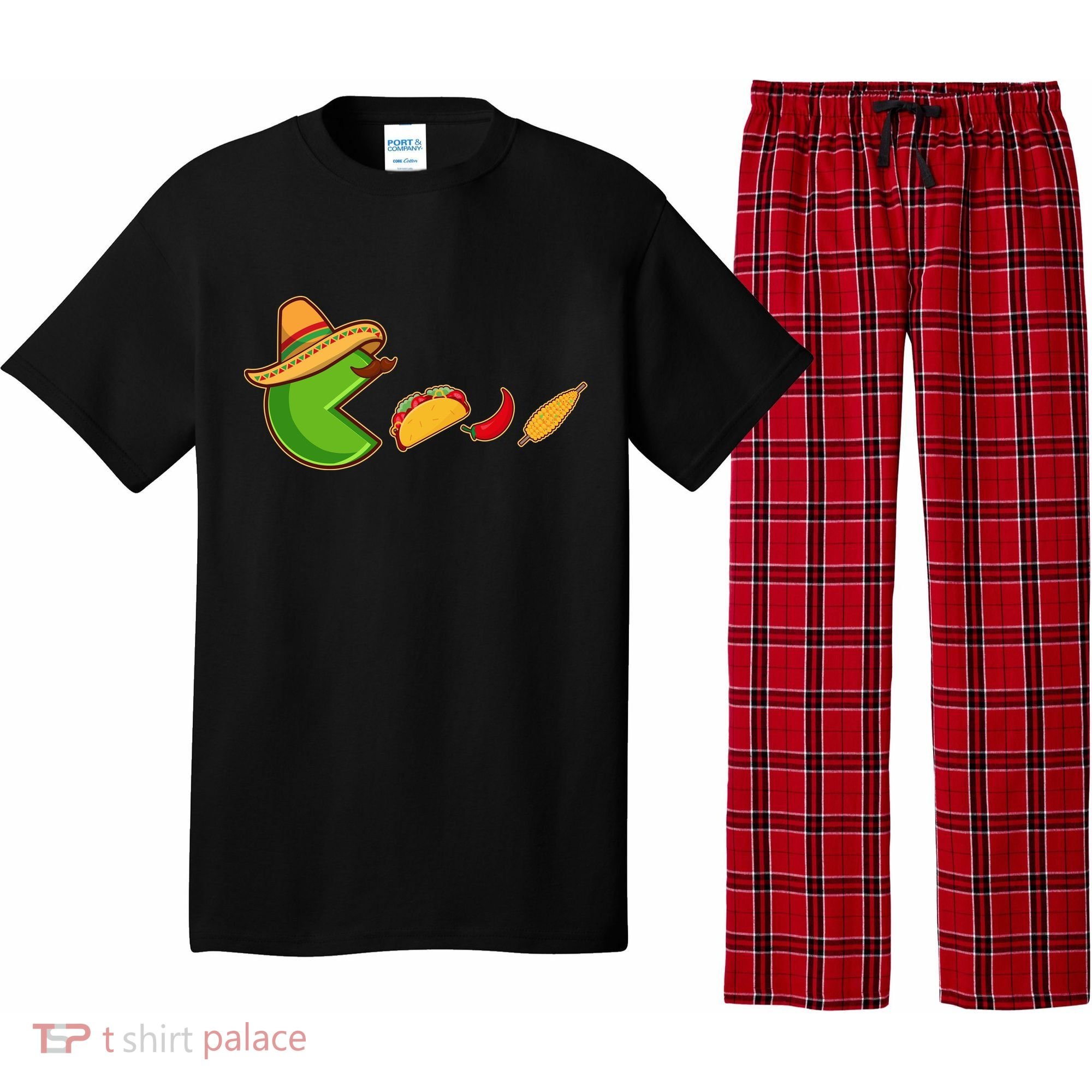 Funny Oldschool Video Game Cinco De Mayo Pajama Set