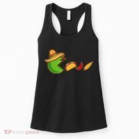 Funny Oldschool Video Game Cinco De Mayo Women's Tank Top thumb 0