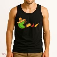 Funny Oldschool Video Game Cinco De Mayo Tank Top thumb 3