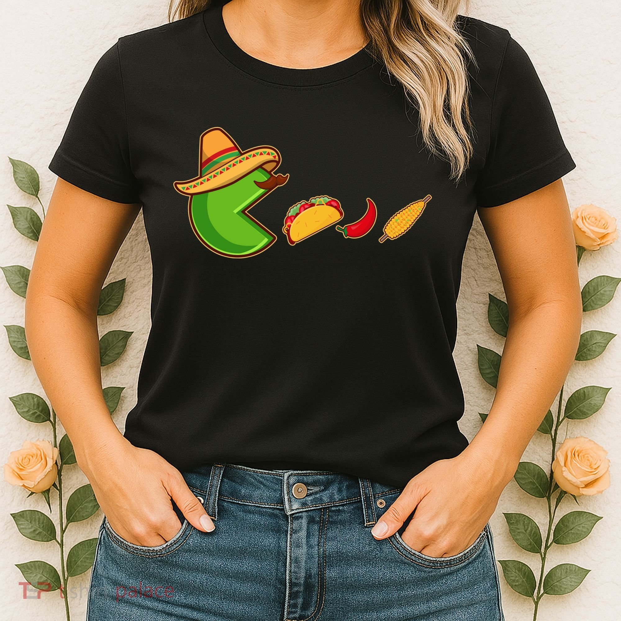 Funny Oldschool Video Game Cinco De Mayo Women's T-Shirt