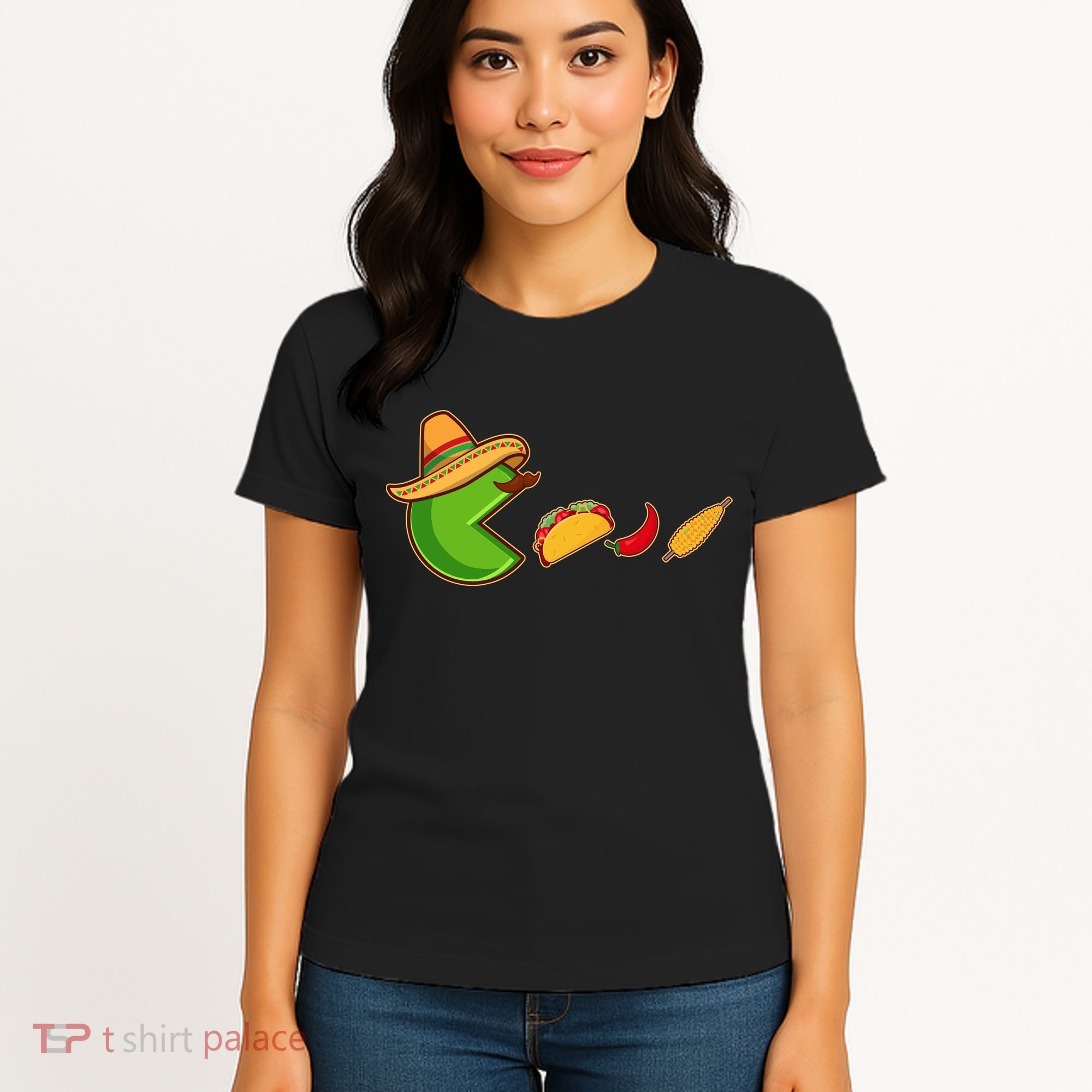 Funny Oldschool Video Game Cinco De Mayo Women's T-Shirt