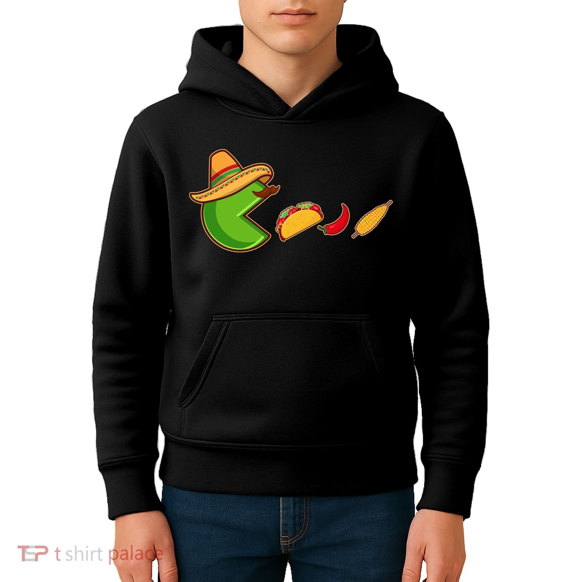 Funny Oldschool Video Game Cinco De Mayo Kids Hoodie