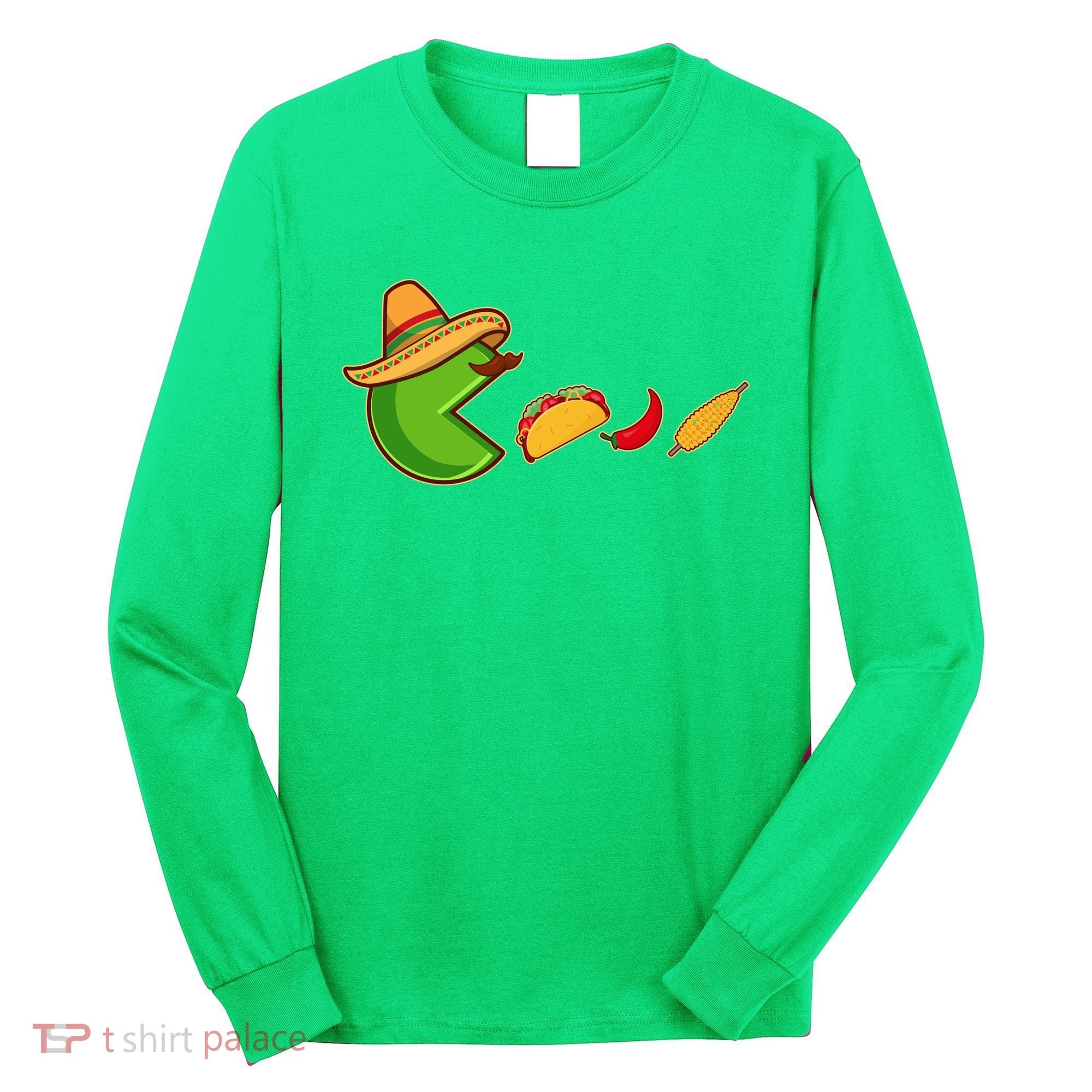 Funny Oldschool Video Game Cinco De Mayo Long Sleeve Shirt