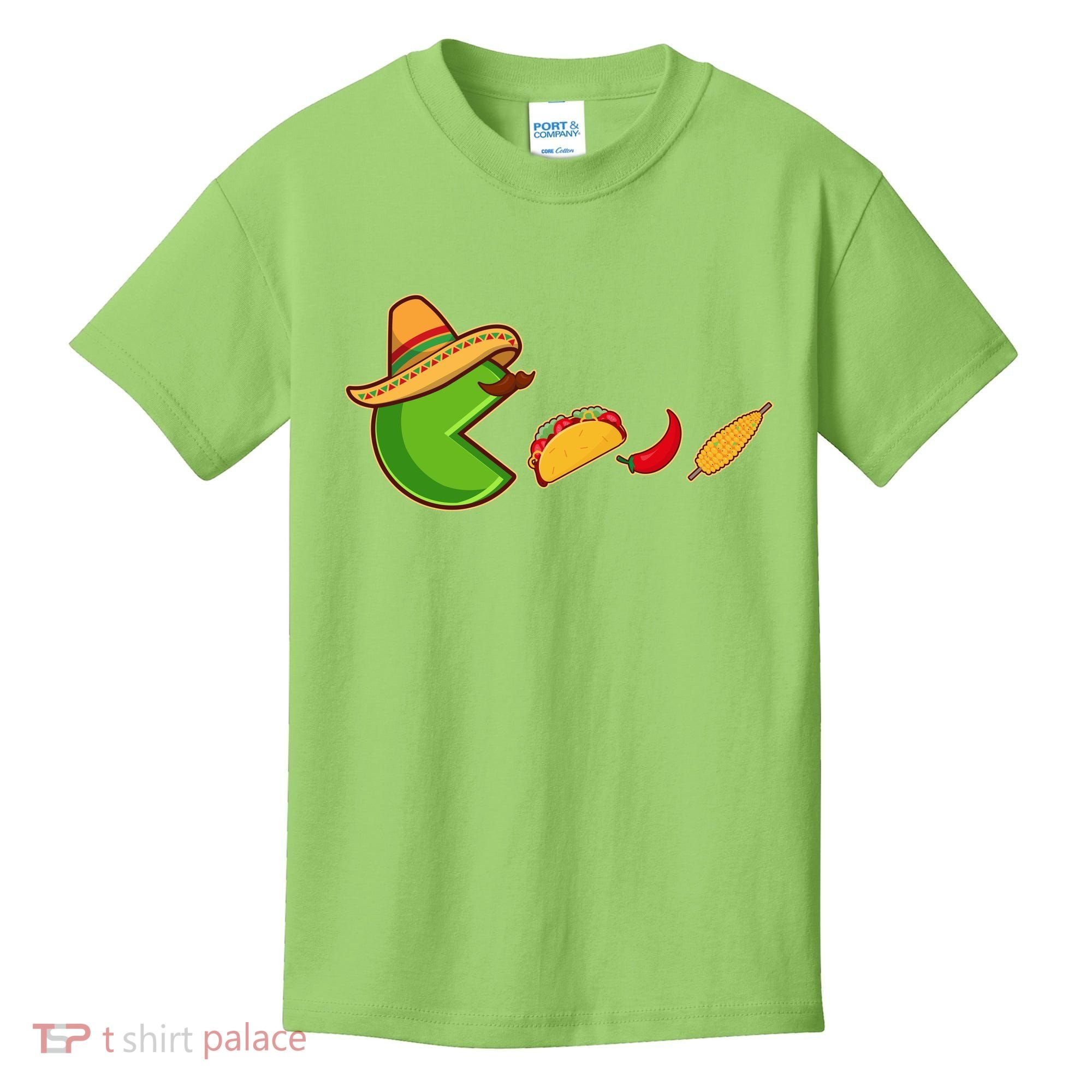 Funny Oldschool Video Game Cinco De Mayo Kids T-Shirt