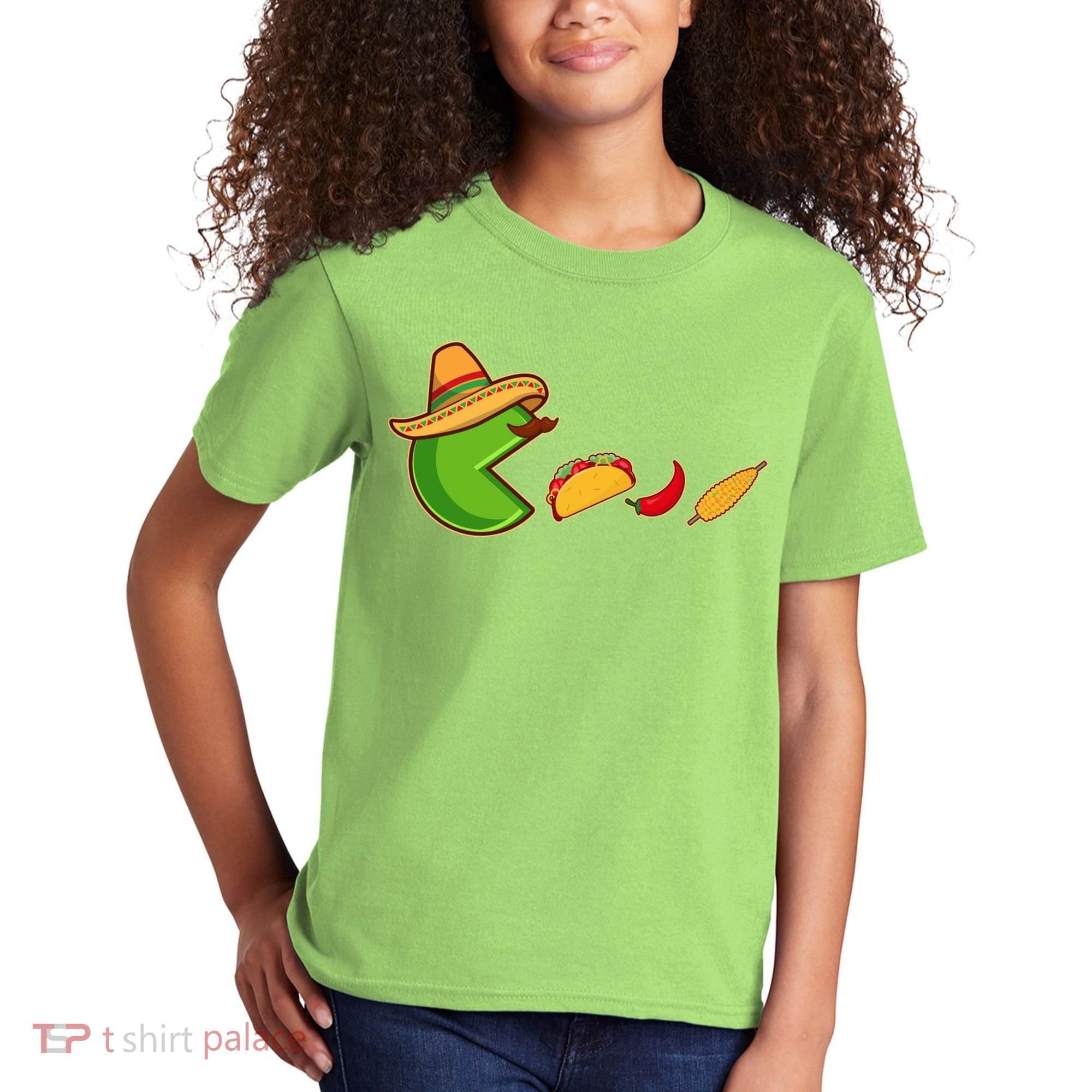 Funny Oldschool Video Game Cinco De Mayo Kids T-Shirt