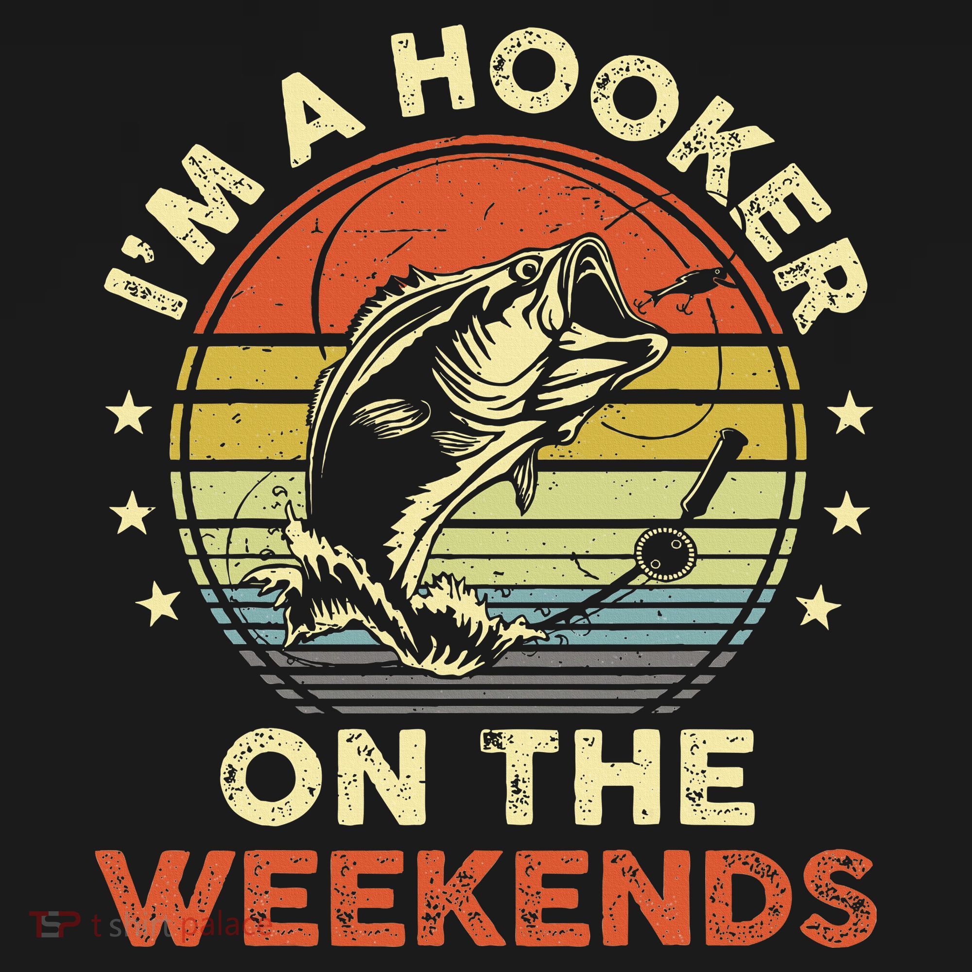 Fishinghooker On Weekends USA-Made Doggie Bandana