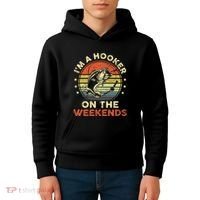 Fishinghooker On Weekends Kids Hoodie thumb 4
