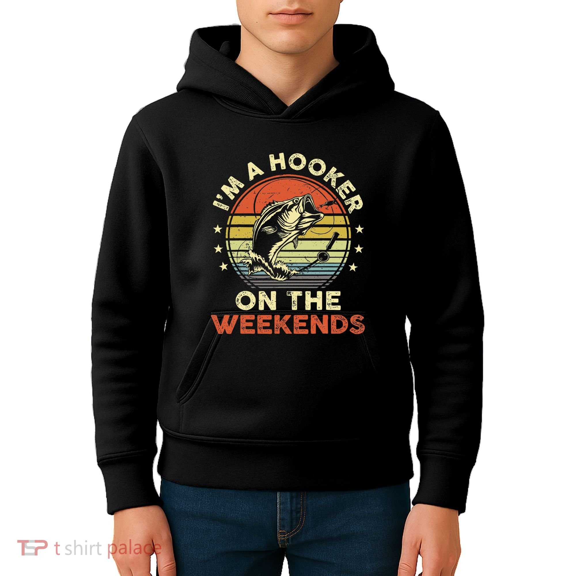 Fishinghooker On Weekends Kids Hoodie