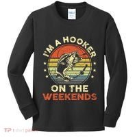 Fishinghooker On Weekends Kids Long Sleeve Shirt thumb 0