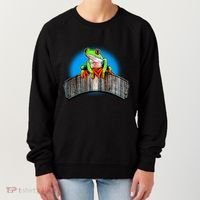 Frog On Wood Panel Women's Sweatshirt thumb 0