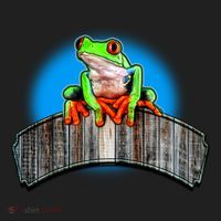 Frog On Wood Panel Tumbler thumb 3