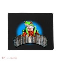 Frog On Wood Panel Mousepad thumb 0