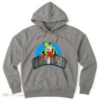 Frog On Wood Panel Hoodie thumb 0