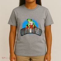 Frog On Wood Panel T-Shirt thumb 4