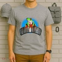 Frog On Wood Panel T-Shirt thumb 6